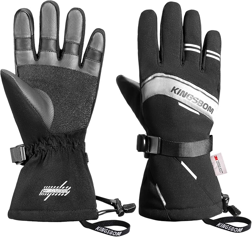 KINGSBOM Waterproof Gloves Thinsulate Snowboard